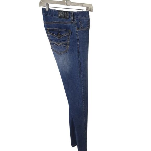 Seven7 Men's 32" Premium Denim Jeans Straight Leg Embroidered 32x34 - Picture 3 of 8